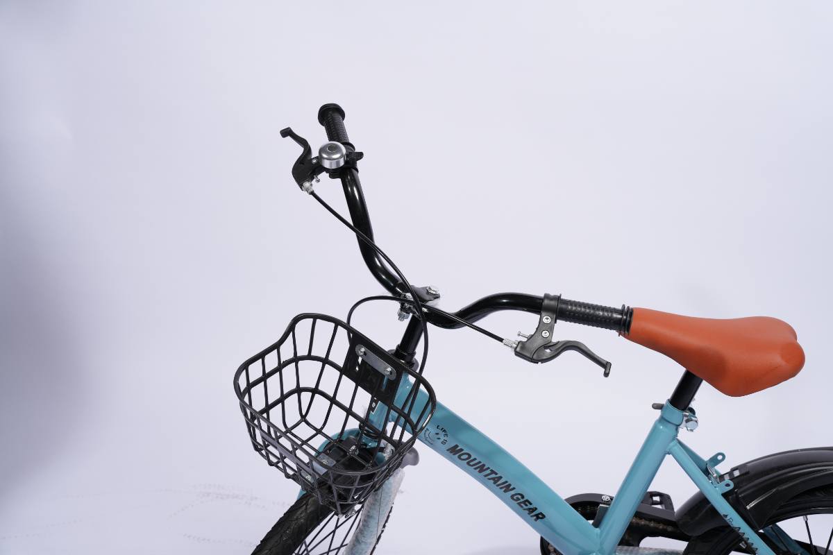 MOUNTAIN GEAR Children's Bicycle for 5-9 Years Old | Kids Bike with Carrier Seat & Basket | Kid's Bicycle with Tools | 18 Inch - MG818A