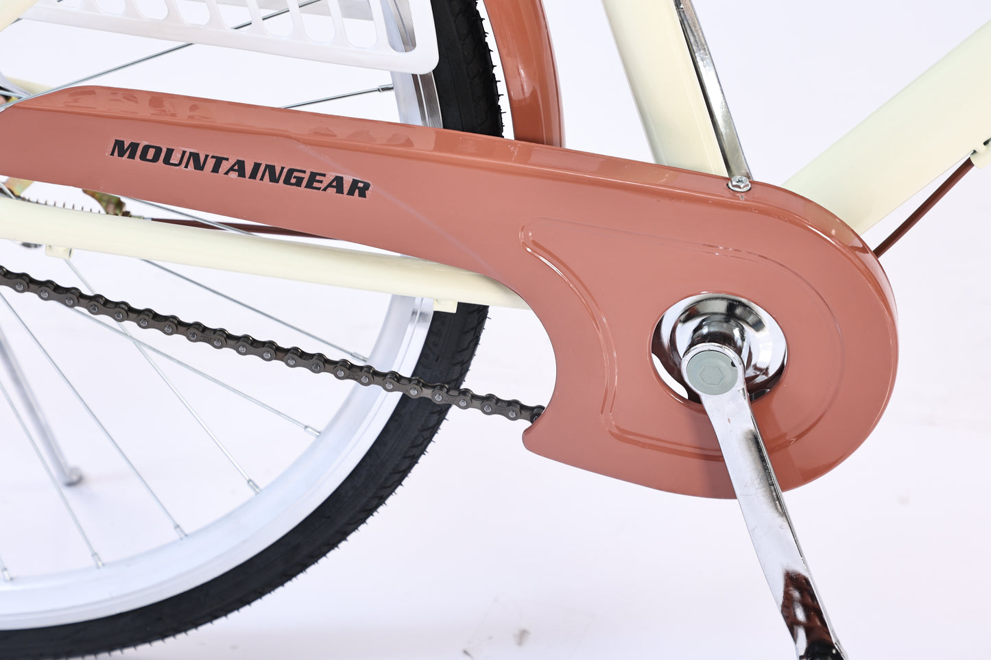 MOUNTAIN GEAR Lady Cruise Bike 26inch With Single Speed | Road Bicycle | City bike | Comfort Cycle for Women | Adjustable Seat Heights | Front Basket | Rear Seat and Rear Carrier - MGR311375