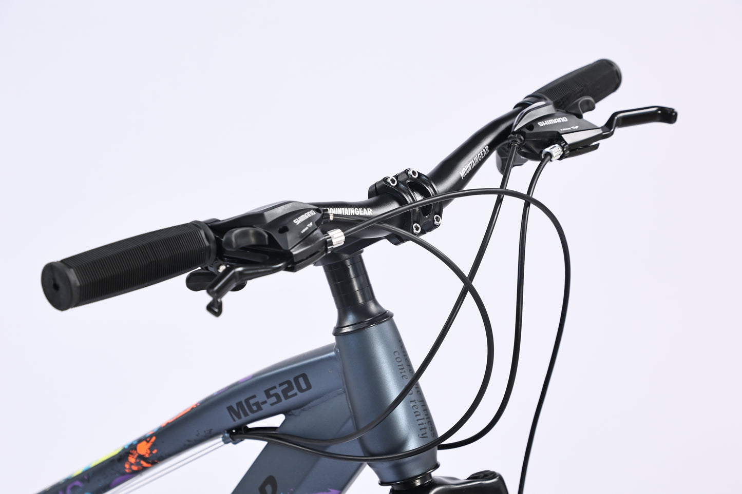 MOUNTAIN GEAR 21 Speed Tiger MTB 26inch Magnesium Alloy Six Knife Wheels | High Carbon Steel Frame | Mechanical Disc Brakes | Aluminum Alloy Rim | 38 Shock Absorbing Front Fork - MGR311374