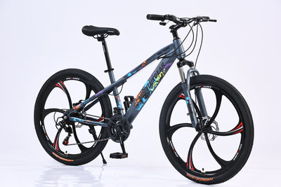 MOUNTAIN GEAR 21 Speed Tiger MTB 26inch Magnesium Alloy Six Knife Wheels | High Carbon Steel Frame | Mechanical Disc Brakes | Aluminum Alloy Rim | 38 Shock Absorbing Front Fork - MGR311374