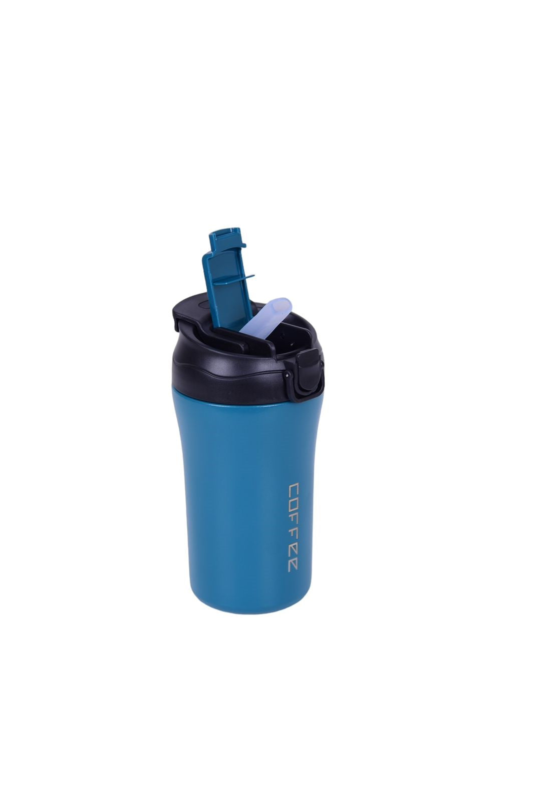 BRITISH CHEF Coffee Cup | 400ML Stainless Steel Cup | Leakproof Insulated Thermal Coffee Cup | Straw & Lid Function Cup | Hiking/Travelling/Camping | Best for Ice Drinks & Hot Beverages - BC323