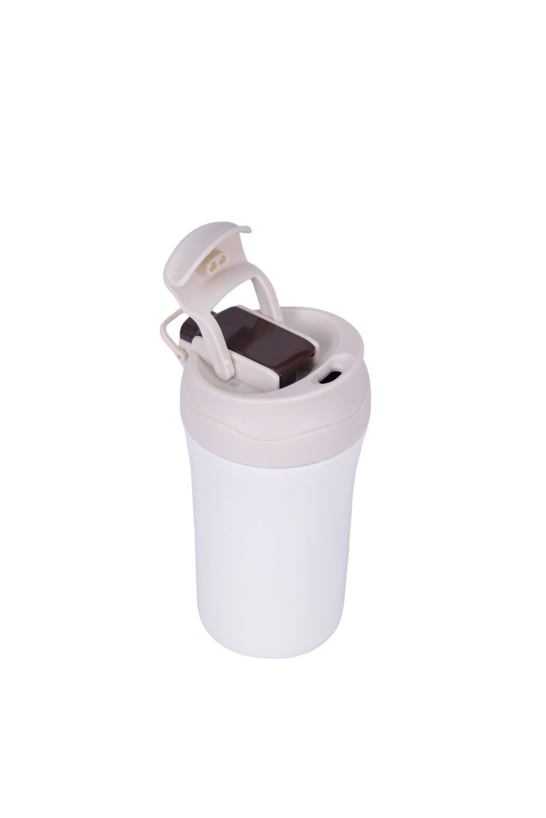 BRITISH CHEF Coffee Cup | 400ML Stainless Steel Cup | Leakproof Insulated Thermal Coffee Cup | Straw & Lid Function Cup | Hiking/Travelling/Camping | Best for Ice Drinks & Hot Beverages - BC323
