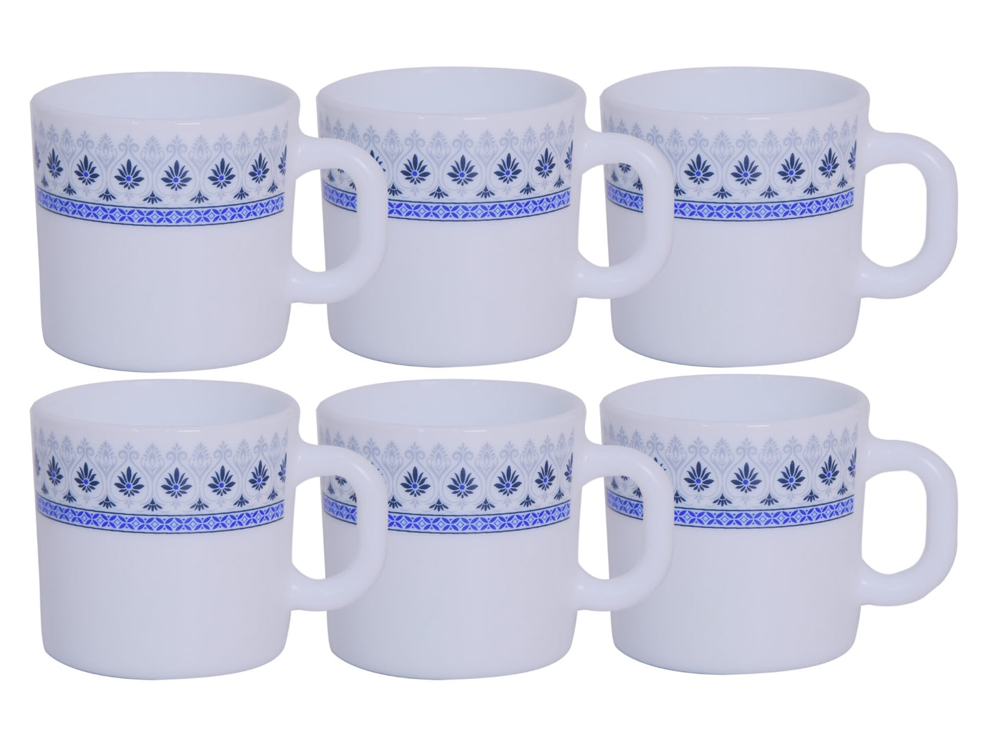BRITISH CHEF Opalware Mug Set 6 Piece Set 180ML - BC2050