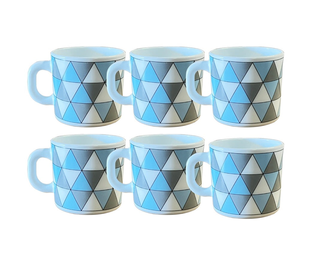 BRITISH CHEF Opalware Mug Set 6 Piece Set 180ML - BC2050