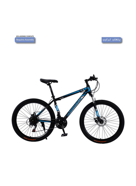 MOUNTAIN GEAR 21 Speed Road Crusher Mountain Bike Spoke Wheel 26 Inch | Mechanical Disk Brakes | Shock Absorbing Front Fork | Shimano Shifters - MGR311371