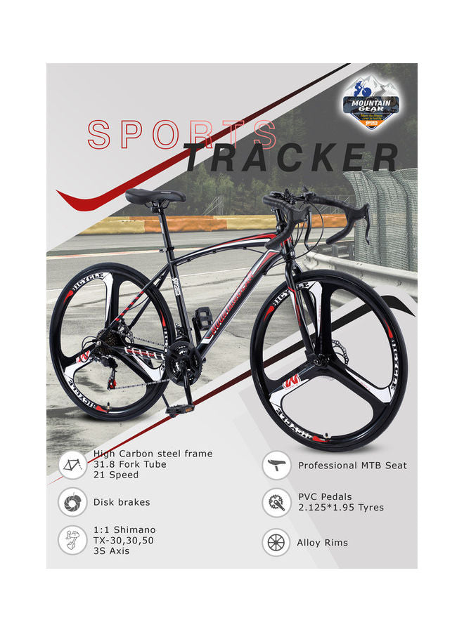 MOUNTAIN GEAR 21 Speed Sports Tracker MTB 700CC Mag Wheel 27.5 Inch | Disk Brakes | Suspension Front Fork | Shimano Shifters - MGR311373