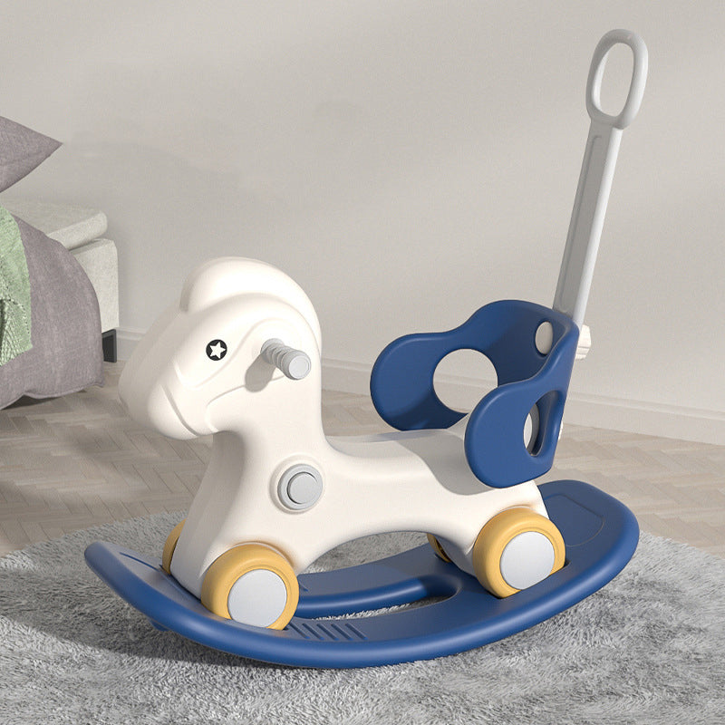 MG Kids 3-in-1 Rocking Horse offers three modes car, rocking, ride-on | Infant Rocker Ride-on Toy for Kids 1-3 Years Old - MGT905 BLUE