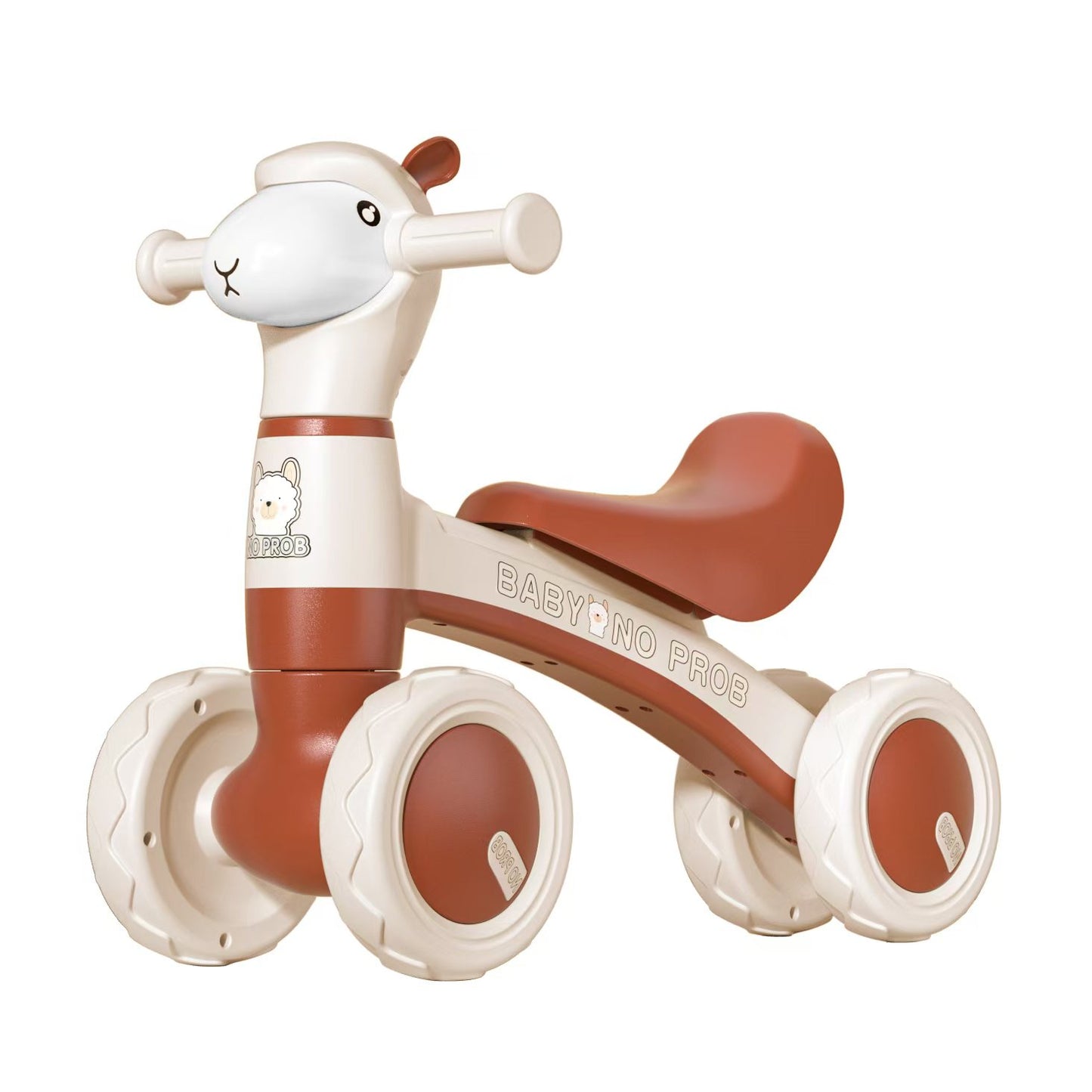 MG Kids Balance Bike Scooters | Toddler Balance Bike & Baby Walker | No Pedals | Music & Lights | Anti-Slip Wheels | For 1-3 Year kids - MGT903 COFFEE