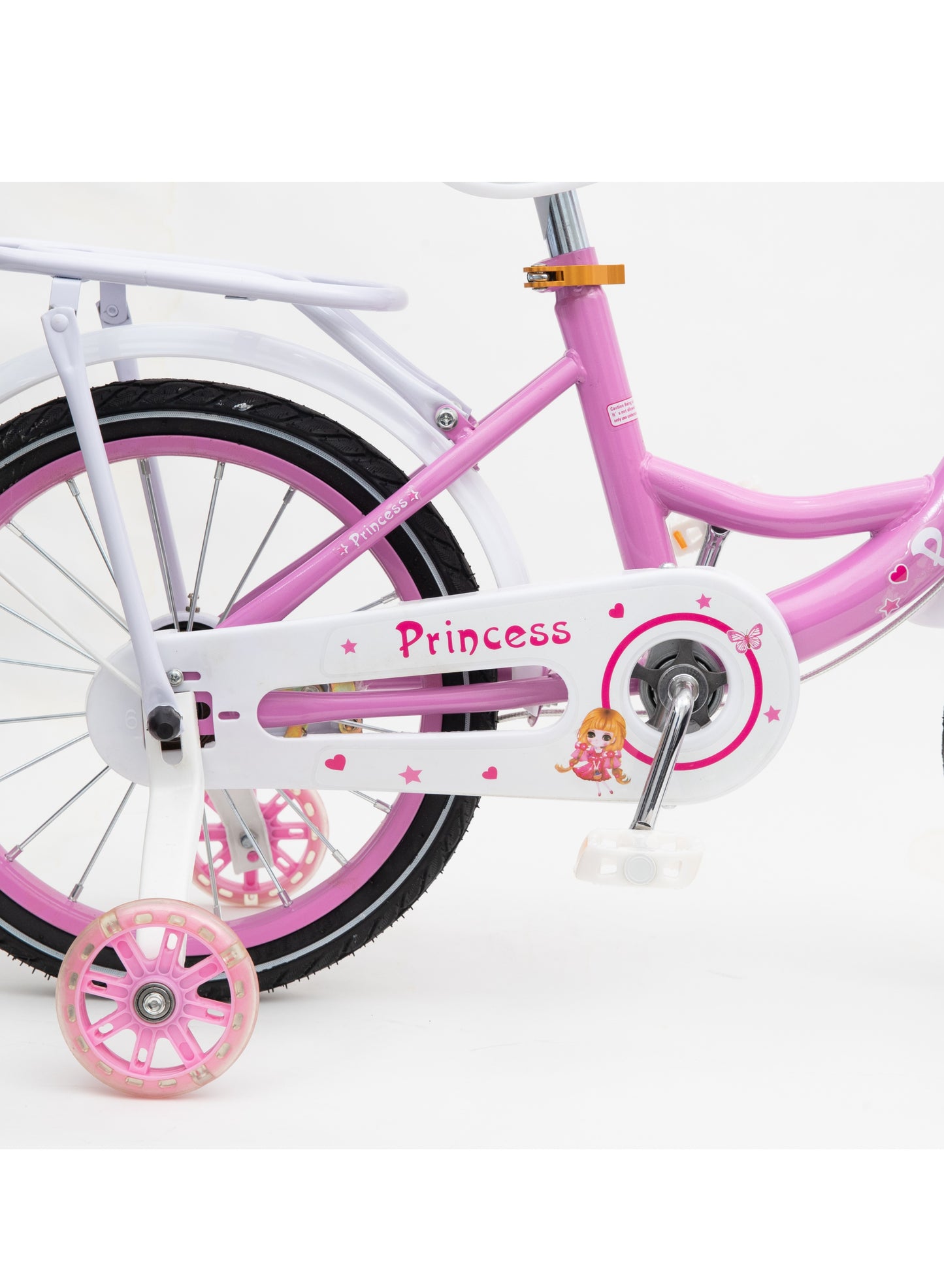 MOUNTAIN GEAR Princess Kids Bike | Bicycle With Hand Brake | Carrier Seat And Basket | 2-4 Years Girls | 16 Inch - MGPB