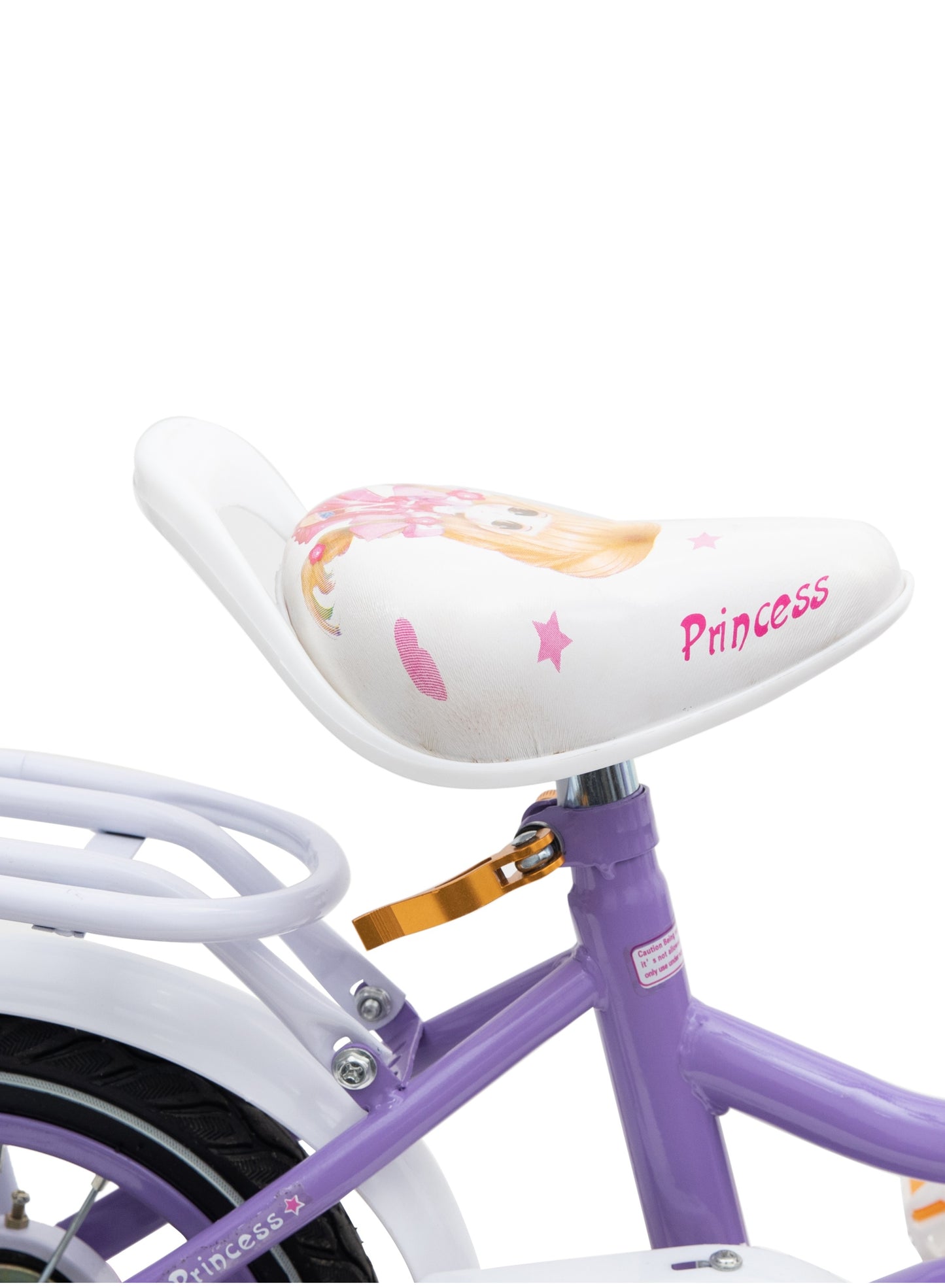 MOUNTAIN GEAR Princess Kids Bike | Bicycle With Hand Brake | Carrier Seat And Basket | 2-4 Years Girls | 16 Inch - MGPB