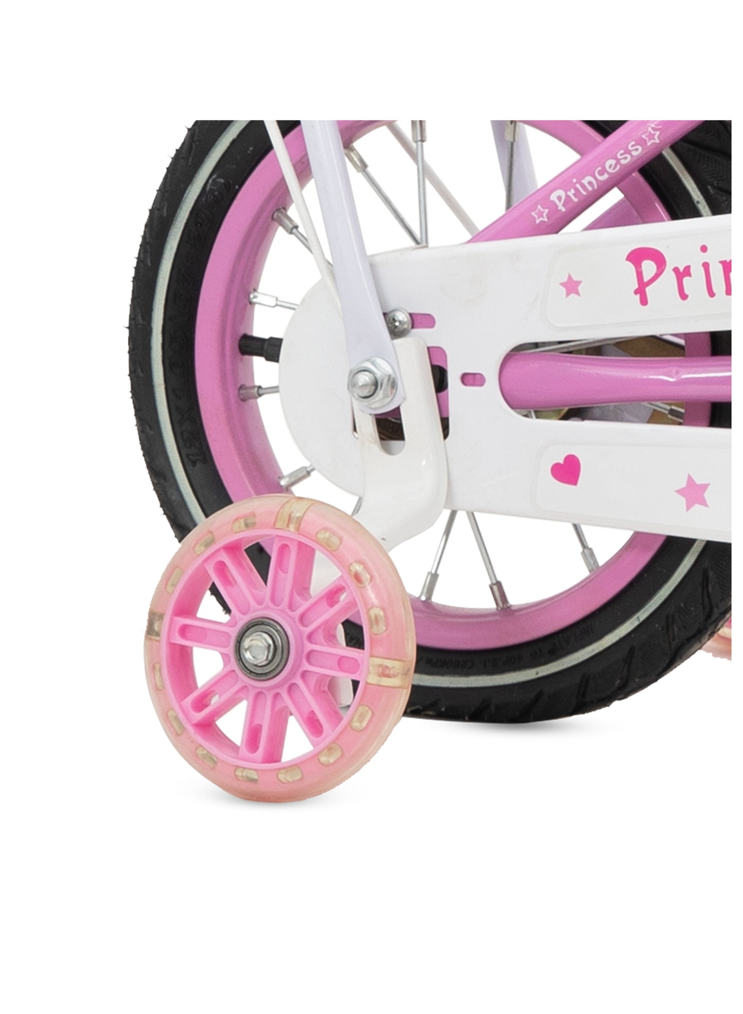 MOUNTAIN GEAR Princess Kids Bike | Bicycle With Hand Brake | Carrier Seat And Basket | 2-4 Years Girls | 12 Inch - MGPB