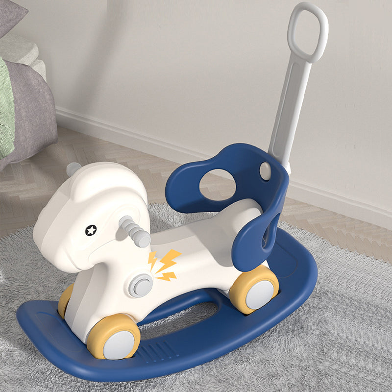 MG Kids 3-in-1 Rocking Horse offers three modes car, rocking, ride-on | Infant Rocker Ride-on Toy for Kids 1-3 Years Old - MGT905 BLUE