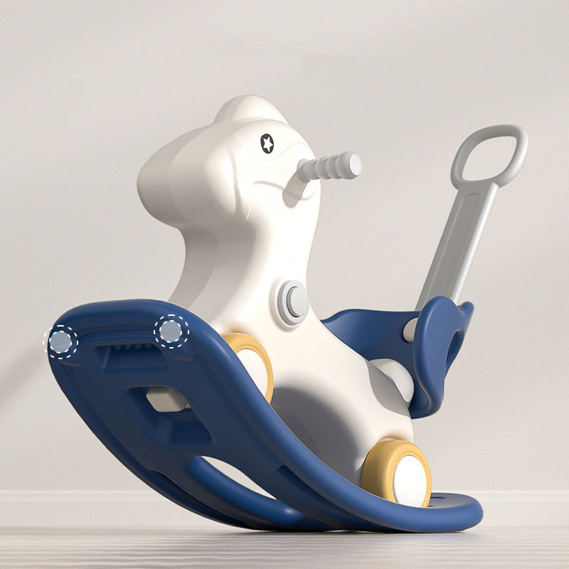 MG Kids 3-in-1 Rocking Horse offers three modes car, rocking, ride-on | Infant Rocker Ride-on Toy for Kids 1-3 Years Old - MGT905 BLUE