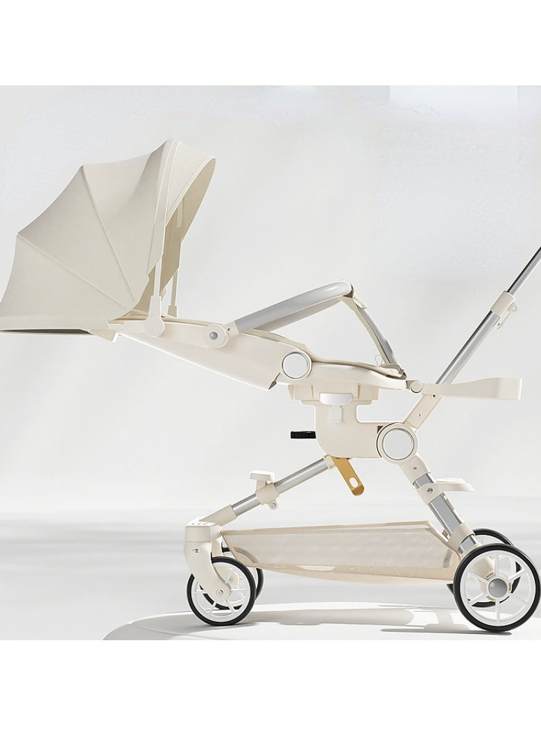MG Kiddie 0-2 years Foldable Baby/Kids Travel Stroller with 360° Rotatable Seat, Foot Support, Adjustable Seating Angles, Bionic Eggshell Cockpit, Smooth Rides for Baby's - CS052
