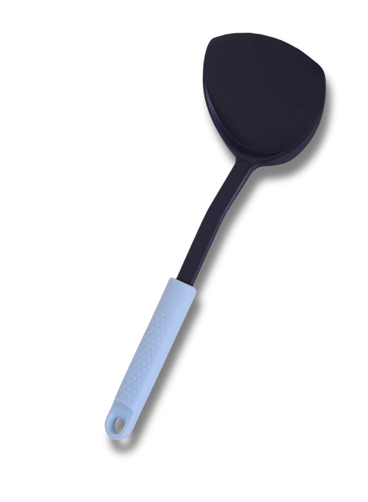 BRITISH CHEF Soft Touch Nylon Spatula Turner | Heat Resistant Spatula for Nonstick Cookware | Comfortable Handle | Dishwasher Safe - BC330