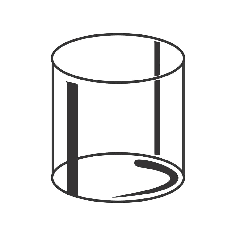 BOROSIL Vision Squat Glass Set Of 6 | Microwavable | Borosilicate | Beverage Glasses For Juice | Scratch Resistant | Medium | 205ML | BV430100004