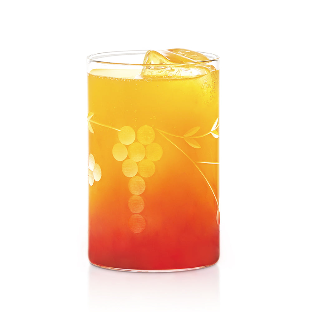 BOROSIL Berry Glasses Set Of 6 | Beverage Glasses For Juice | Scratch Resistant | Microwave Safe | Lightweight | 295ML & 350ML