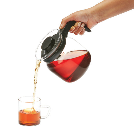 BOROSIL Carafe Flame Proof Glass Kettle With Stainer, 1L - IH11KF09210EX