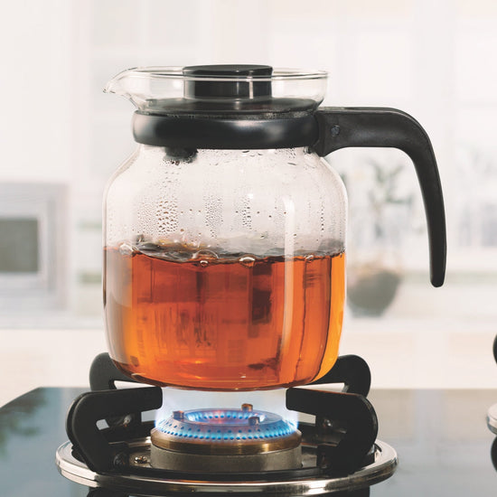 BOROSIL Carafe Flame Proof Glass Kettle With Stainer, 1L - IH11KF09210EX