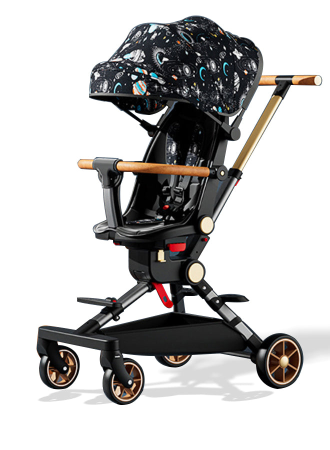 MG Kiddie 0-2 years Foldable Baby/Kids Travel Stroller with 360° Rotatable Seat, Foot Support, Adjustable Seating Angles, Bionic Eggshell Cockpit, Smooth Rides for Baby's - CS052