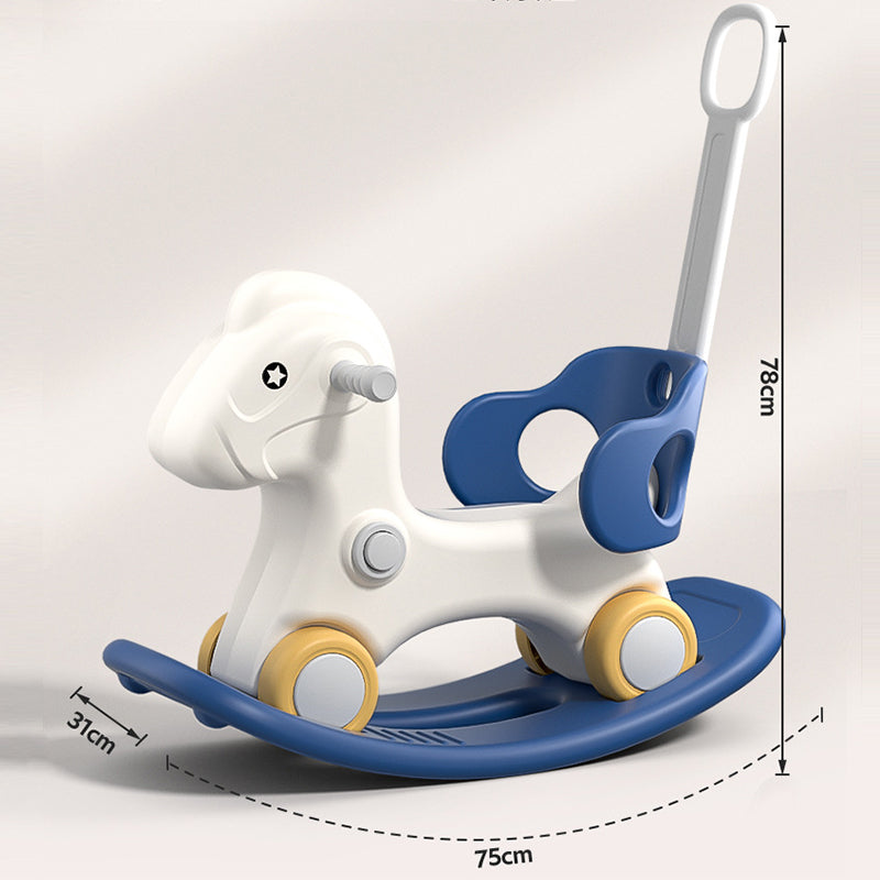 MG Kids 3-in-1 Rocking Horse offers three modes car, rocking, ride-on | Infant Rocker Ride-on Toy for Kids 1-3 Years Old - MGT905 BLUE